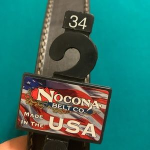 NWT Nacona Leather Mens Belt 34